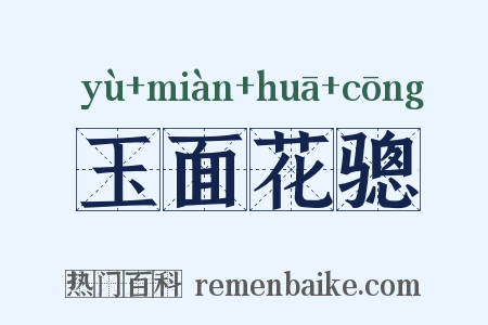 玉面花骢是什么意思的图片